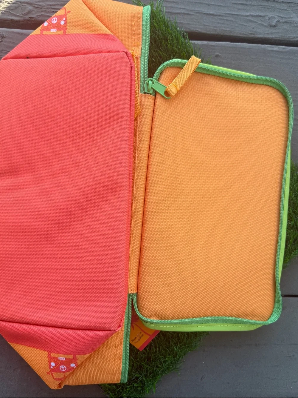 🧡 Trader Joe's Orange & Lime Mini Insulated Tote🍋 1 DAY SALE 🔴🇺🇸